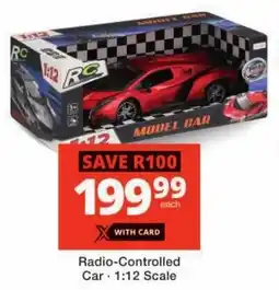 Checkers Radio-Controlled Car offer