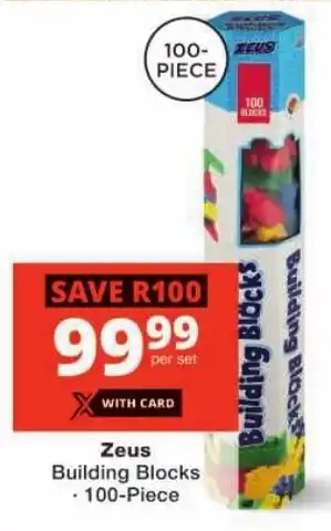 Checkers Zeus Building Blocks offer