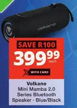 Checkers Volkano Mini Mamba 2.0 Series Bluetooth Speaker offer