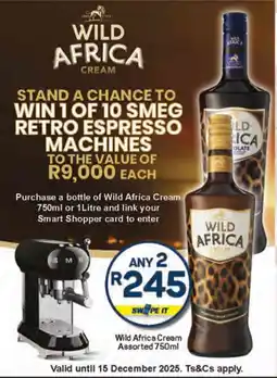 Pick n Pay Wild Africa Cream Assorted offer
