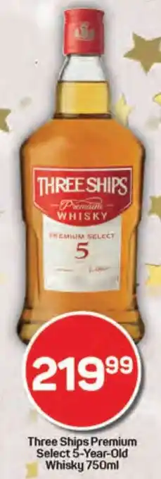 Pick n Pay Three Ships Premium Select 5-Year-Old Whisky offer