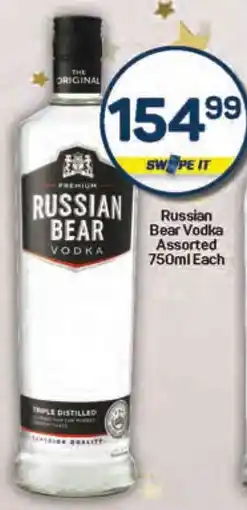 Pick n Pay Russian Bear Vodka Assorted offer