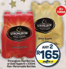 Pick n Pay Strongbow Red Berries or Gold Apple Non-Returnable Bottles offer