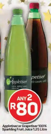 Pick n Pay Appletiser or Grapetiser 100% Sparkling Fruit Juice offer