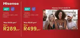 Teljoy Hisense 43" Smart QLED TV offer