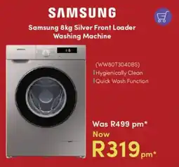 Teljoy Samsung Silver Front Loader Washing Machine offer