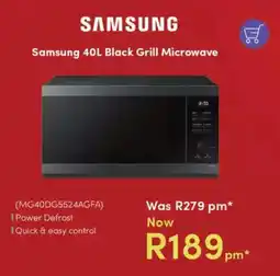 Teljoy Samsung Black Grill Microwave offer
