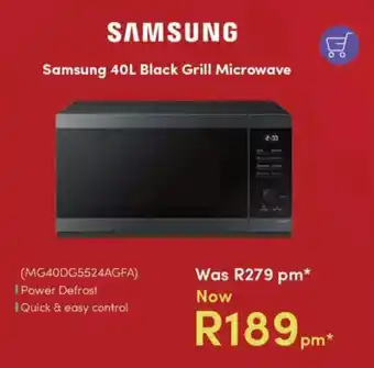 Teljoy Samsung Black Grill Microwave offer