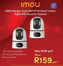 Teljoy IMOU Ranger Dual 6MP PT AI Smart Colour Night WiFi Security Camera offer