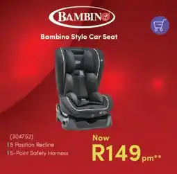 Teljoy Bambino Stylo Car Seat offer