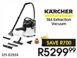 Hirsch's Karcher SE4 Extraction Vacuum offer