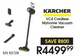 Hirsch's Karcher VC4 Cordless Myhome Vacuum Cleaner offer