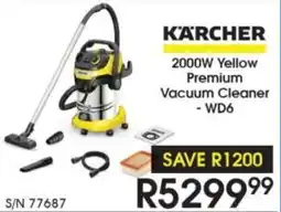 Hirsch's Karcher 2000W Yellow Premium Vacuum Cleaner offer