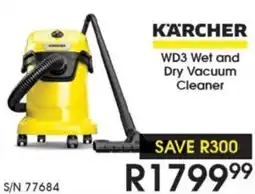 Hirsch's Karcher WD3 Wet and Dry Vacuum Cleaner offer