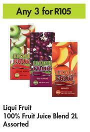 Game Liqui Fruit 100% Fruit Juice Blend Assorted-For Any 3 x 2Ltr offer