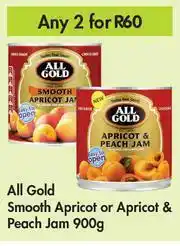Game All Gold Smooth Apricot Or Apricot & Peach Jam-For Any 2 x 900g offer