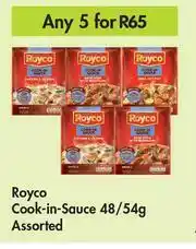 Game Royco Cook In Sauce Assorted-For Any 5 x 48/54g offer