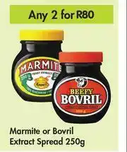 Game Marmite Or Bovril Extract Spread-For Any 2 x250g offer