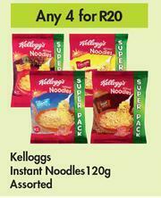 Game Kelloggs Instant Noodles Assorted-For Any 4 x 120g offer