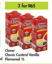 Game Clover Classic Custard (Vanilla Flavoured)-For 3 x 1Ltr offer