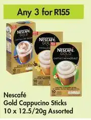 Game Nescafe Gold Cappucino Sticks Assorted-For Any 3 x 10 x 12.5/20g offer