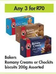 Game Bakers Romany Creams Or Chockits Biscuits Assorted-For Any 3 x 200g offer