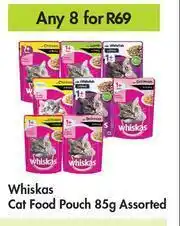 Game Whiskas Cat Food Assorted-For Any 8 x 85g offer