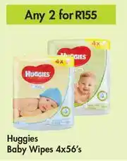 Game Huggies Baby Wipes-For Any 2 x 4 x 56's Pack offer