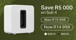 Hirsch's Sonos Sub 4 offer