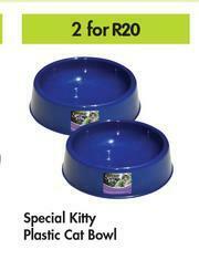 Game Special Kitty Plastic Cat Bowl-For 2 offer