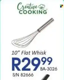 Hirsch's Creative Cooking 10" Flat Whisk offer
