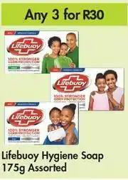 Game Lifebuoy Hygiene Soap Assorted-For Any 3 x 175g offer