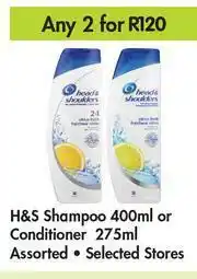 Game H&S Shampoo 400ml Or Conditioner 275ml-For Any 2 offer