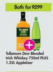 Game Tullamore Dew Blended Irish Whiskey 750ml Plus Appletizer 1.25L-Both For offer