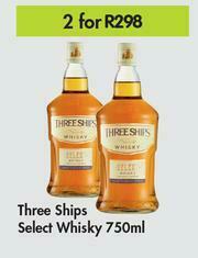 Three Ships Select Whisky- For 2 x 750ml