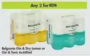 Game Belgravia Gin & Dry Lemon Or Gin & Tonic- For Any 2 x 6 x 440ml offer