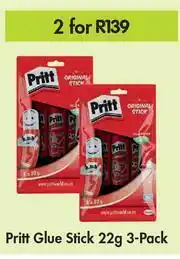 Game Pritt Glue Stick-For 2 x 3 x 22g offer