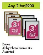 Game Decor Abby Photo Frame Assorted-For 2 x 3's Pack offer