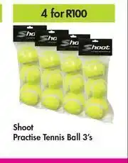 Game Shoot Practise Tennis Ball-For 4 x 3's Pack offer