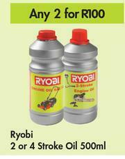 Game Ryobi 2 Or 4 Stroke Oil-For Any 2 x 500ml offer