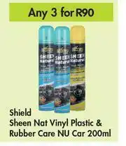 Game Shield Sheen Nat Vinyl Plastic & Rubber Care NU Car-For Any 3 x 200ml offer