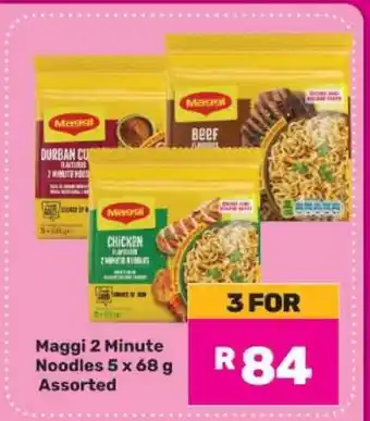 Game Maggi 2 Minute Noodles 5 x 68 g Assorted offer