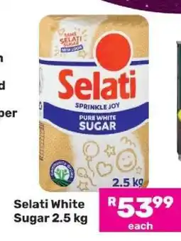 Game Selati White Sugar 2.5 kg offer