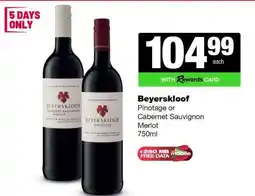 Spar Tops Beyerskloof offer