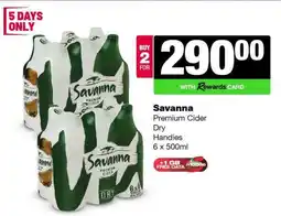 Spar Tops Savanna Premium Cider offer