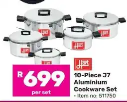 Game 10-Piece J7 Aluminium Cookware Set offer