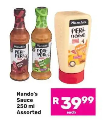 Game Nando's Sauce 250 ml Assorted offer