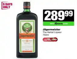 Spar Tops Jagermeister offer