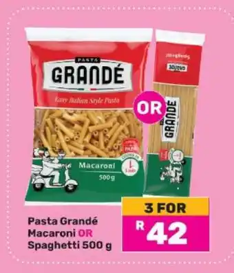 Game Pasta Grandé Macaroni OR Spaghetti 500 g offer