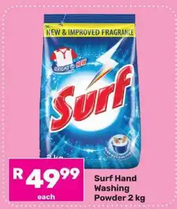 Game Surf Hand Washing Powder 2 kg offer